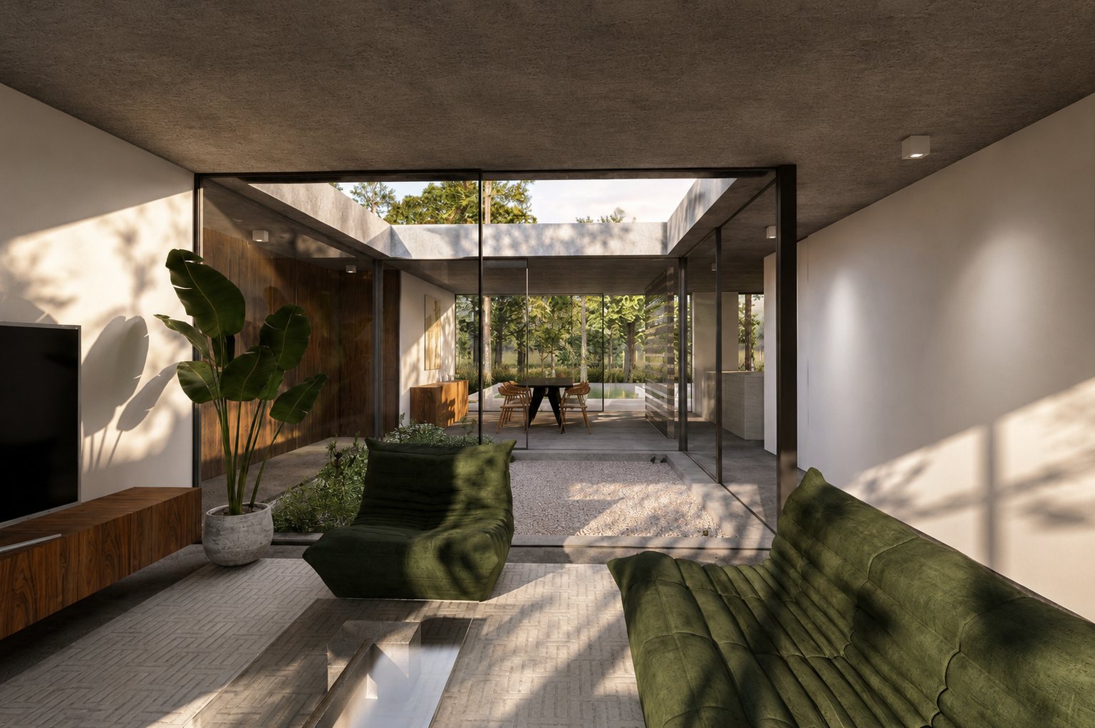 Patiowoning — open leefruimte