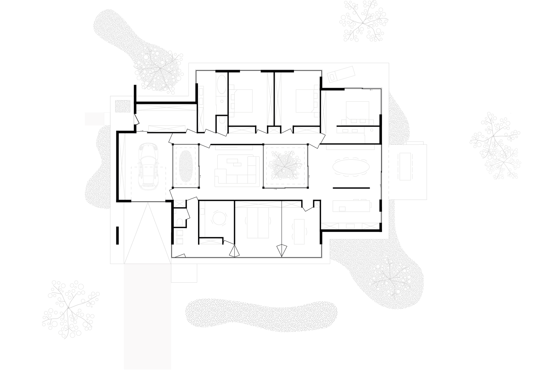 Patiowoning — plattegrond gelijkvloers