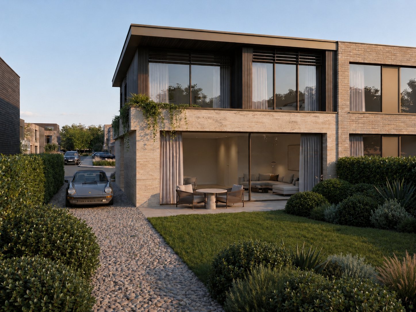 Schakelwoning — achtergevel